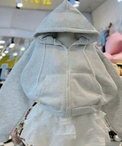 ÁO KHOÁC NỈ TRƠN NAM NỮ FORM RỘNG TAY DÀI MÙA ĐÔNG CÓ KHÓA KÉO, PHONG CÁCH HÀN QUỐC - 40 - 75Kg